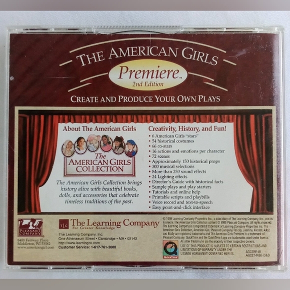 The American Girls Premiere 2nd Edition Education Video Game for Windows PC - Picture 2 of 11